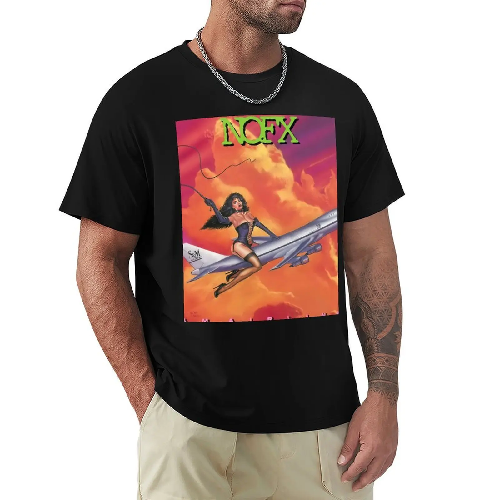 

Sm airlines T-Shirt Man t-shirt Anime t-shirt summer 2025 plus size men clothing