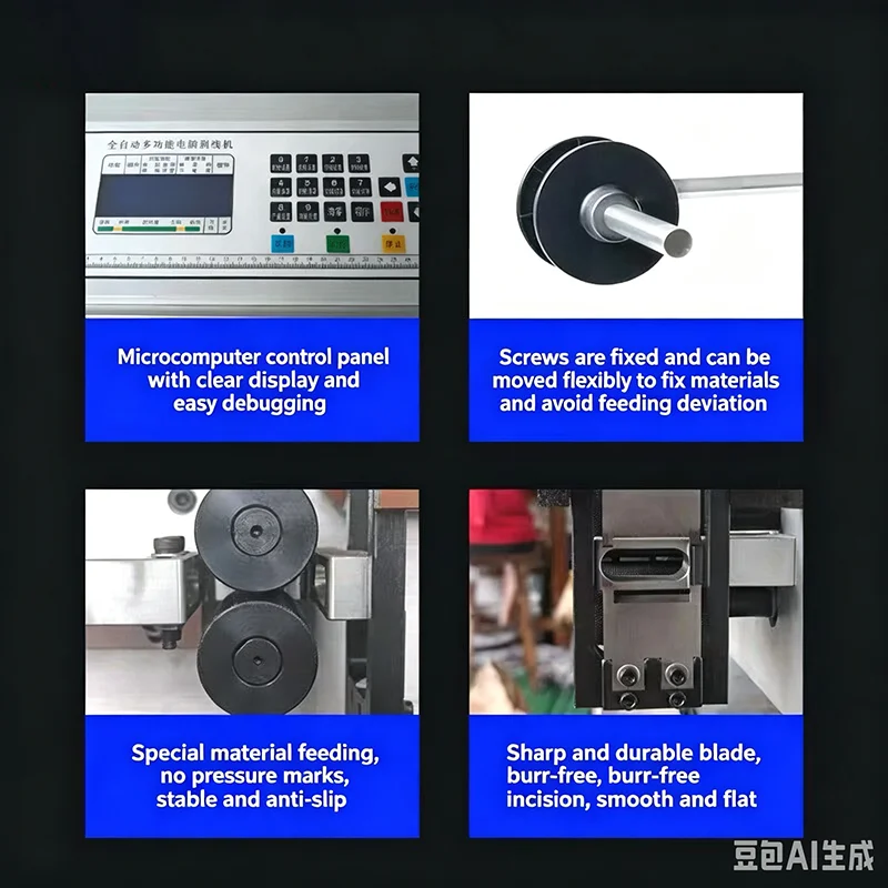 PracticalComputerized Automatic Wire Stripper & Cutter 0.1-4mm² Single Double Copper Cable Peeling Machine, Support Full/Half 21