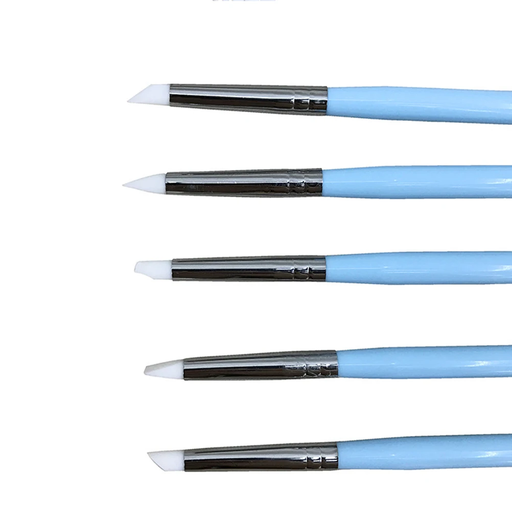 

5pcs Dotting Tools Set Soft Tips Cake Decorating Kit Sculpting Pen Modeling Engraving Carving Pens Art Projects Sugar