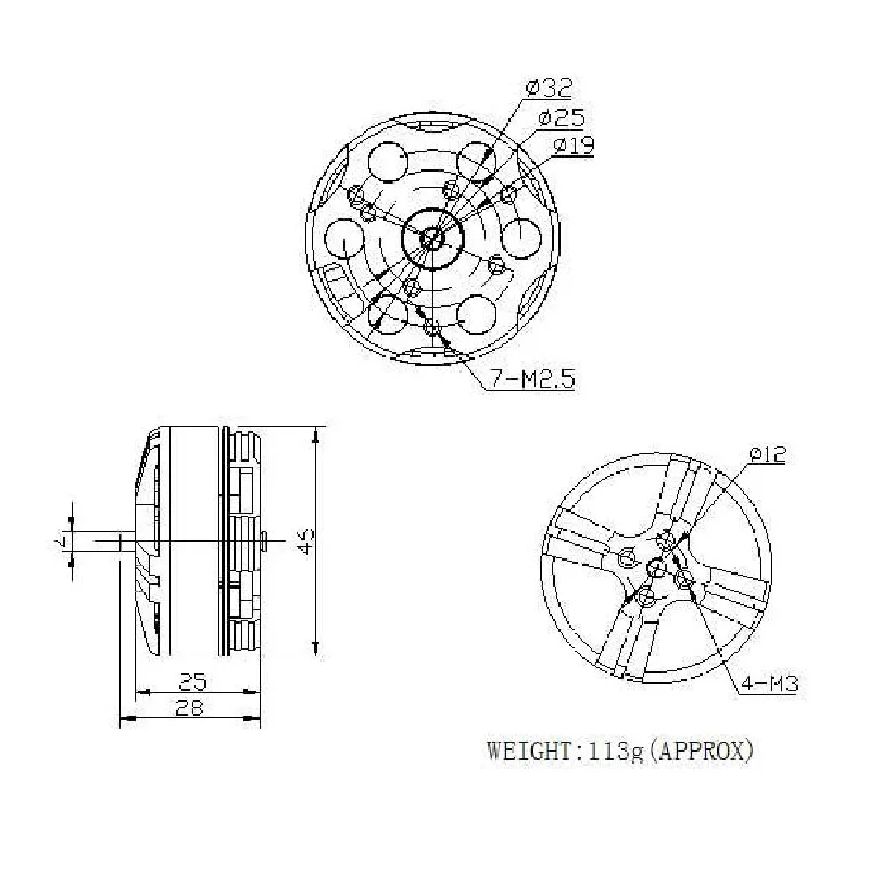 Dys BE4108 380KV 480KV 580KV 720KV silnik bezszczotkowy helikopter RC wieloosiowe zewnętrzne obrotowe części silnika o dużej prędkości zabawki