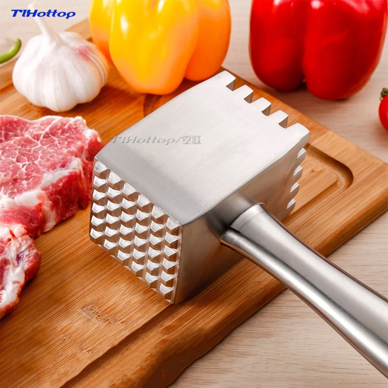 304 Stainless Steel Hammer Meat Mallet Tenderizer Steak Beef Pork Chicken Hammer Kitchen Tool