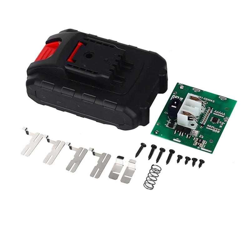 Battery Plastic Case+Lithium Battery Protective Board Replacement For Worx 5-Cell Battery Tool Battery Case Circuit Board Kit