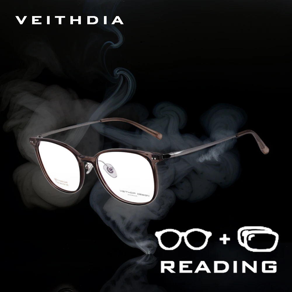 

VEITHDIA New Fashion Blue Light Blocking Reading Glasses Titanium TR90 Frame Polycarbonate Lenses +1.00 +1.50 +2.00 +2.50 R07109