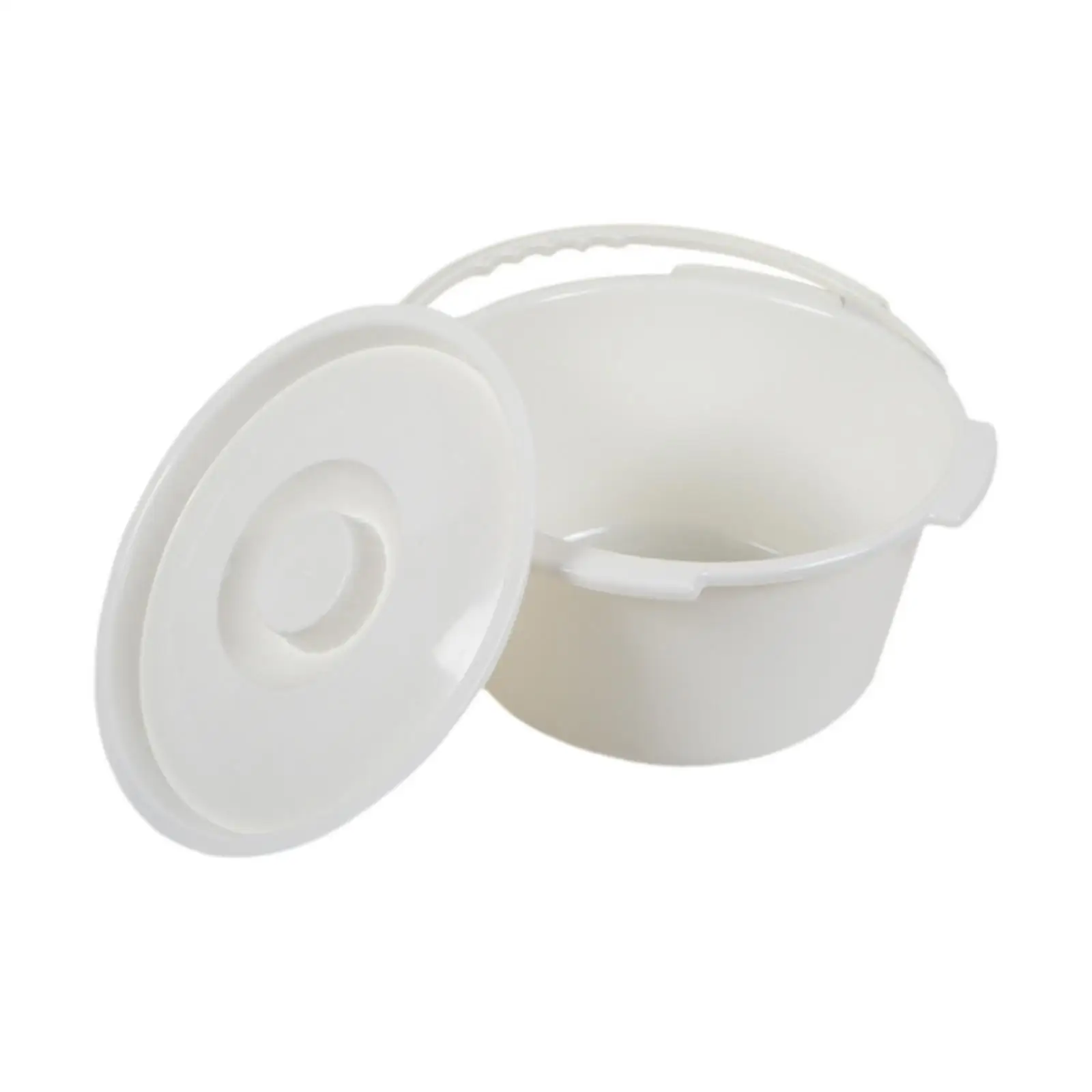 Commode Bucket Practical with Handle Commode Pail for Hotel Bathroom Seniors