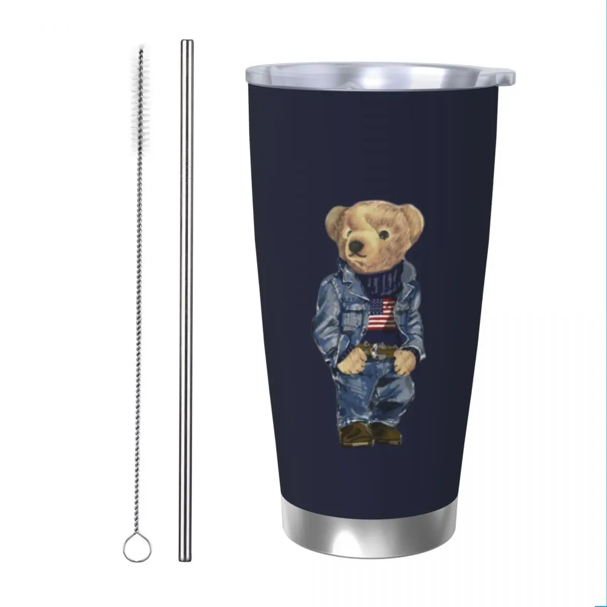 Ralph Bear 20oz Cup Large Capacity Car Mug Leak-proof Juice Coffee Cup Food Grade