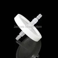 Filtro de aire de precisión tipo disco de laboratorio, 50mm, membrana de PTFE de 0,22 um, conexión de diámetro de 4mm, utilizado para máquina de succión de máquina de fabricación de oxígeno