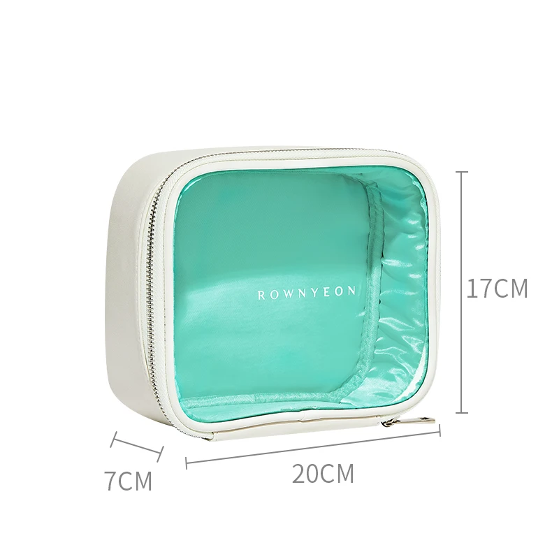 Rownyeon 2023 Clear PVC Travel Organizer Small Midium Big Makeup Bag Cosmetic Case Pouch with Zipper