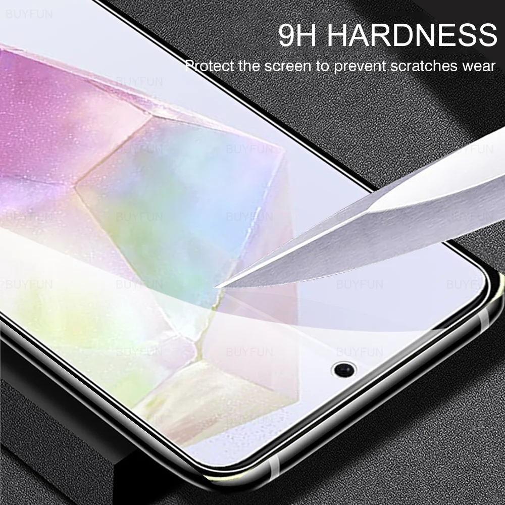 Vidrio templado para Samsung Galaxy A35 5G, película protectora de pantalla para Samsung Galaxy A 35 Galaxy a35 5g, cubierta completa de vidrio de 6,6 pulgadas