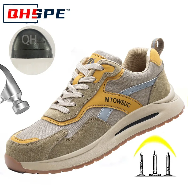 New Steel Ladle Head Labor Protection Shoes Anti Smashing and Anti Piercing Men's Breathable Safety Shoes Comfortable and Safe