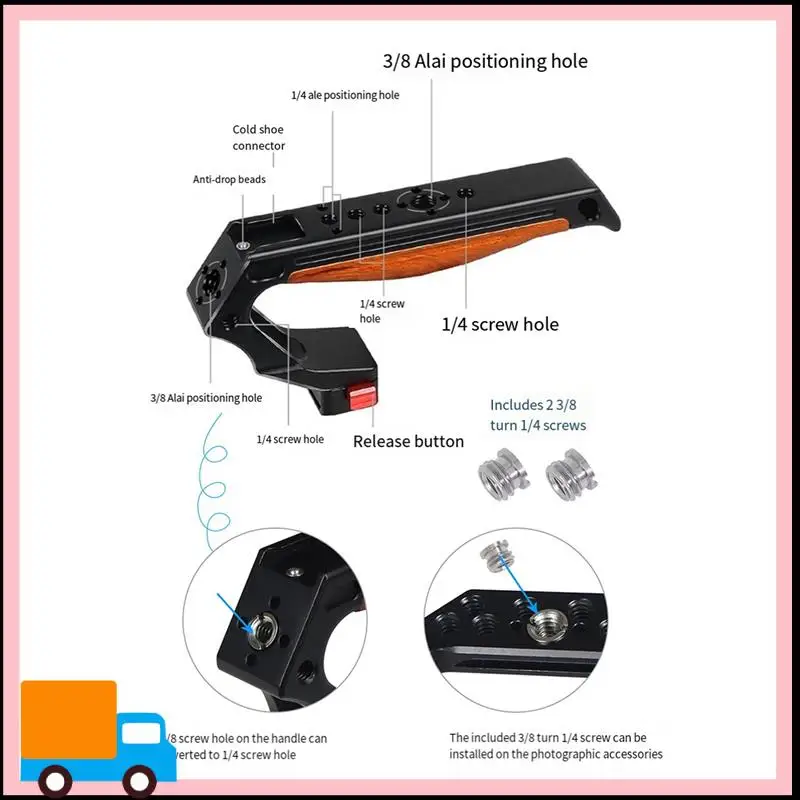 

Professional 1Set Photography Upper Carry Handle 1/4 Ale Positioning Expansion Handle Universal ,A