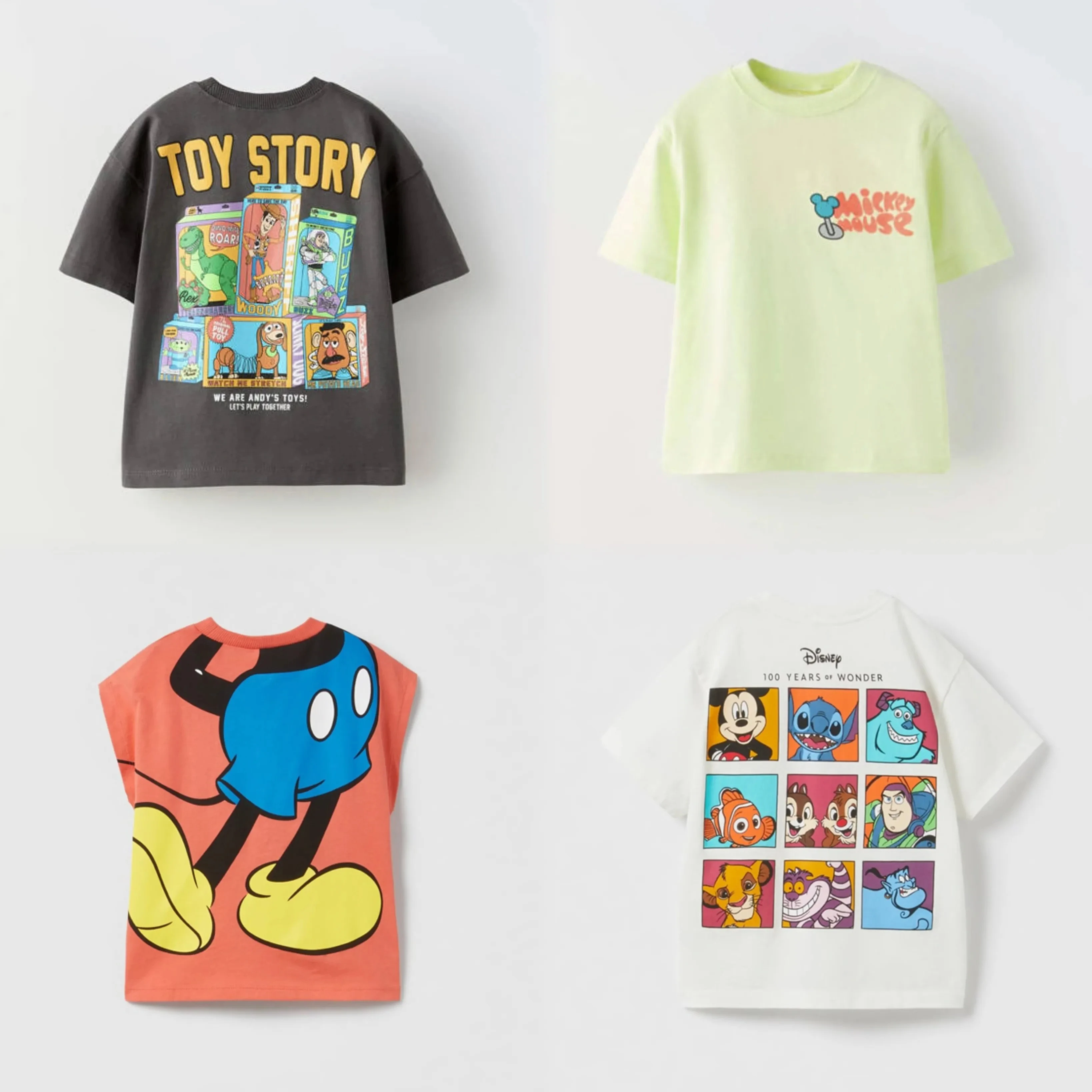 

2025 Trendy Summer Clothes Boys Child Short Sleeve TShirt Mickey Mouse Round Neck Tees New Kids Printed T Fashion Casual Wear