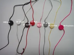 Plastic Double Rope Plug Hang Tags String Snap Lock Pin Fastener, Hook Ties Cords, Garment DIY Accessories, Round Head 100Pcs