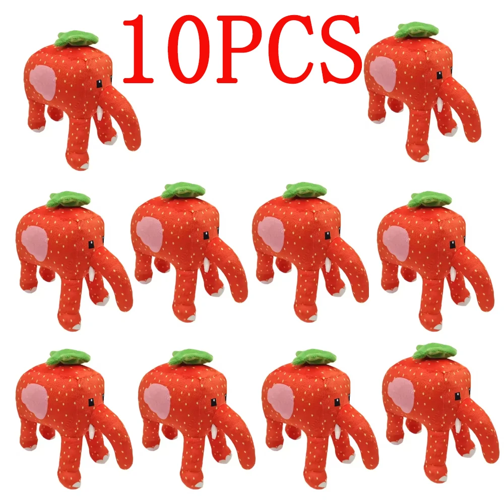 1/10 Uds rouba un cerebro Esok Sekolah peluche fresa elefante muñeco de peluche rouba un Brainrot peluche Anime juego juguete Fans Gift2025
