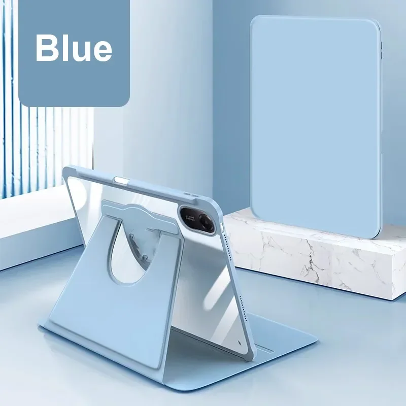 

Case For Xiaomi Redmi Pad 2 2025 11inch 360° Rotation Acrylic Back Cover Tablets Cases with Pencil Holder For Redmi Pad 2 Cover