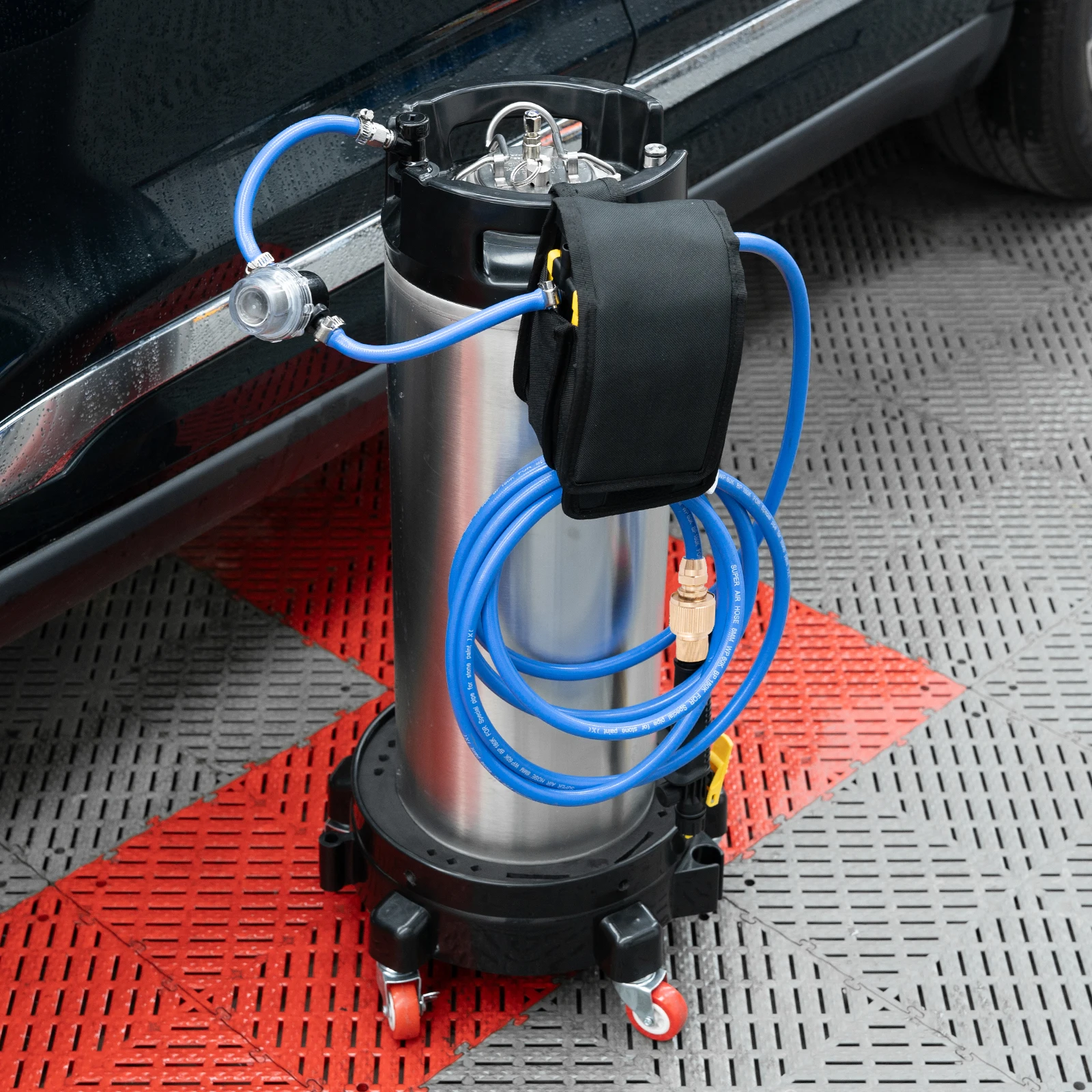 High Quality19L Tint Keg Sprayer Window Film Tools PPF Tank with Straight Hose Nozzle Filter Wheel Holder
