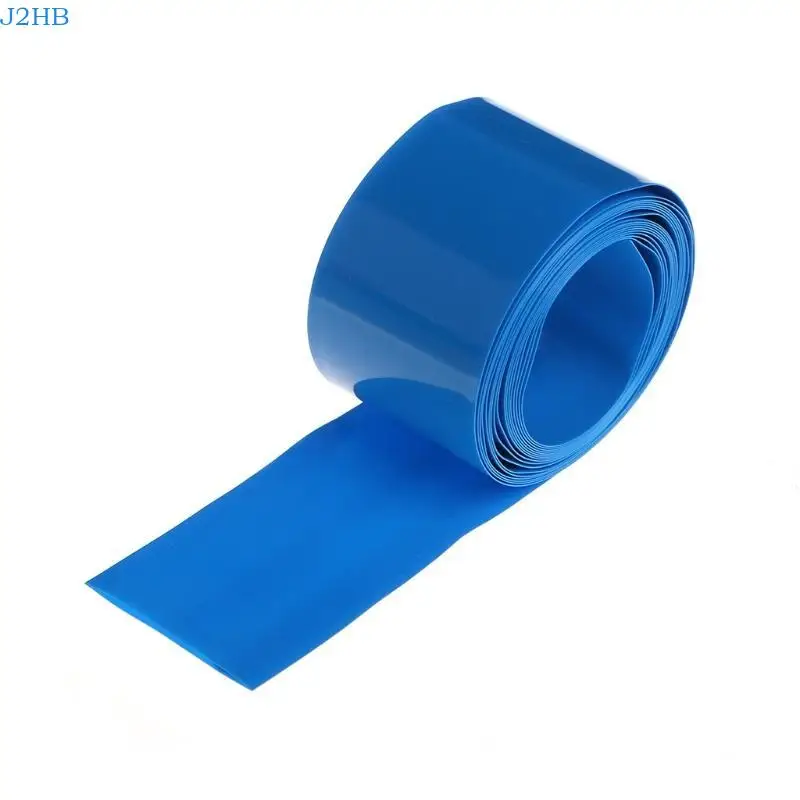J2HB 2m PVC Heat Shrink Tubing Tube Wrap For 18650 18500 Battery Flat Round 18.5m