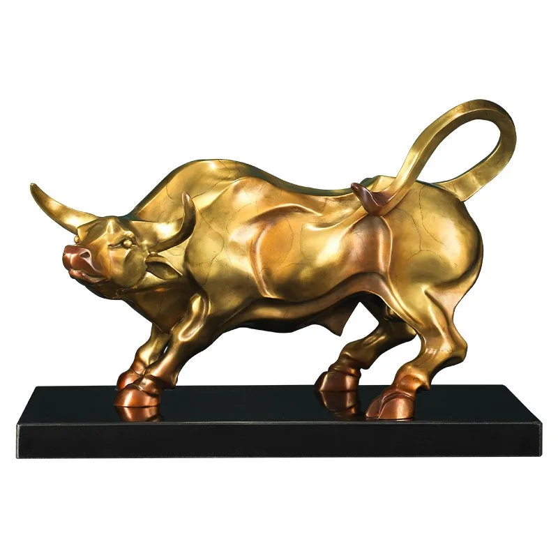 

Fortune is like a rainbow, all copper bull ornament handicrafts