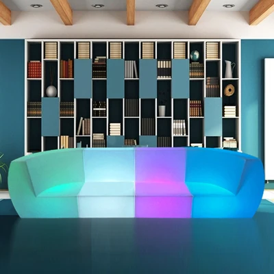 Be suitable for led bar chairs colorful stools luminous bar table outdoor luminous combination coffee table customizable