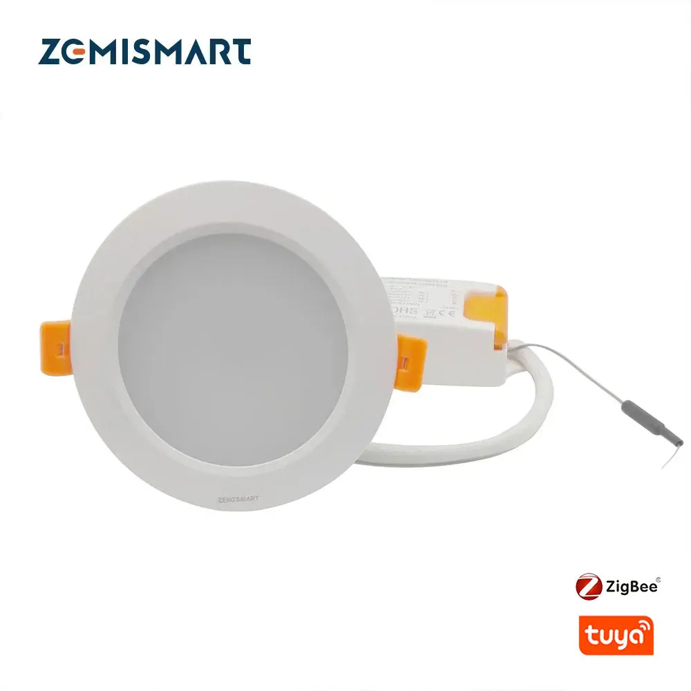 ZigBee 3.0สมาร์ท RGBW ดาวน์ไลท์หลอดไฟ Led ทำงานร่วมกับ Echo Plus โดยตรง12W Smart Lighting Solution