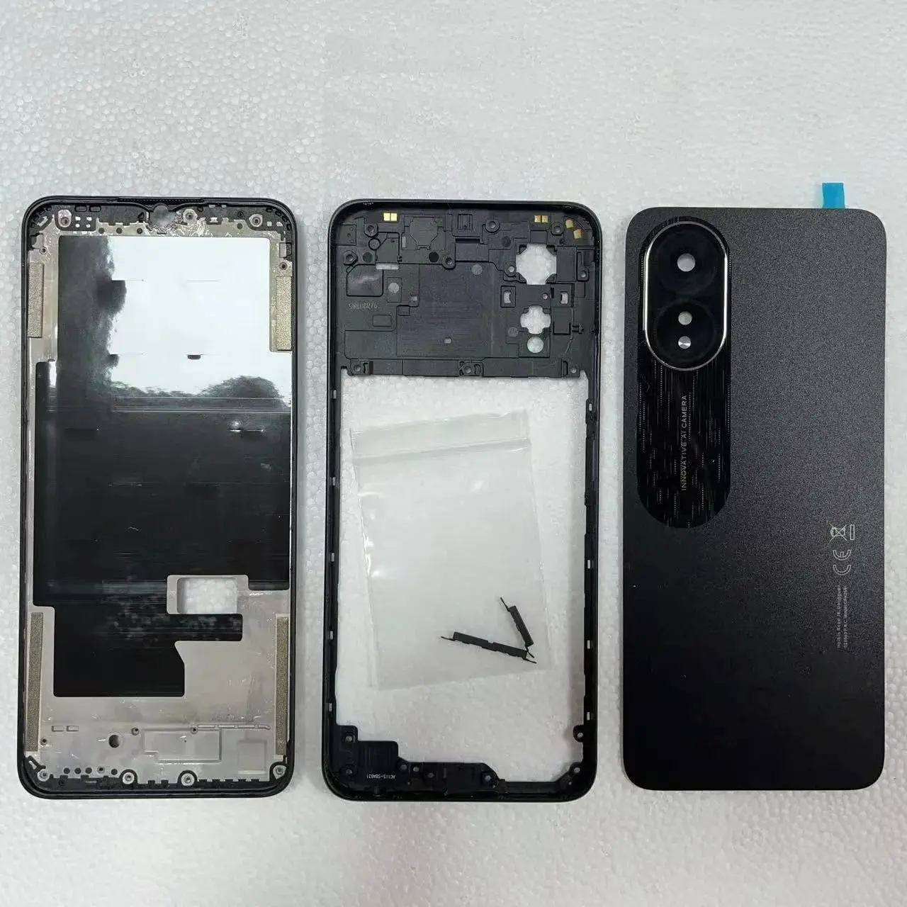 

For OPPO A38 A18 CPH2591 CPH2579 Battery Door Cover Rear Case Back Housing Middle Bezel Front LCD Frame Panel Camera Lens