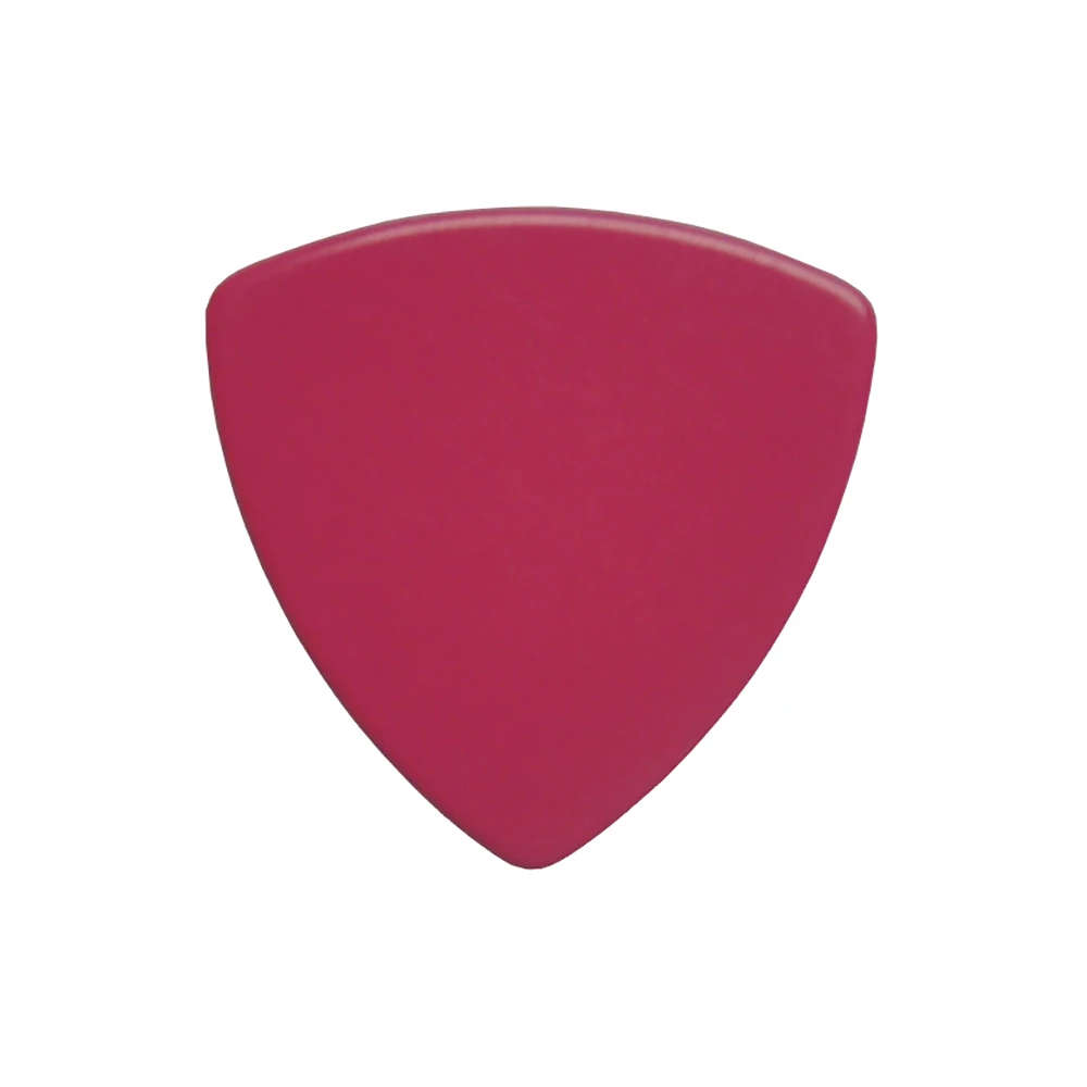 

100pcs/lot Solid Pink Medium 0.71mm Celluloid Big Rounded Triangle Guitar Picks