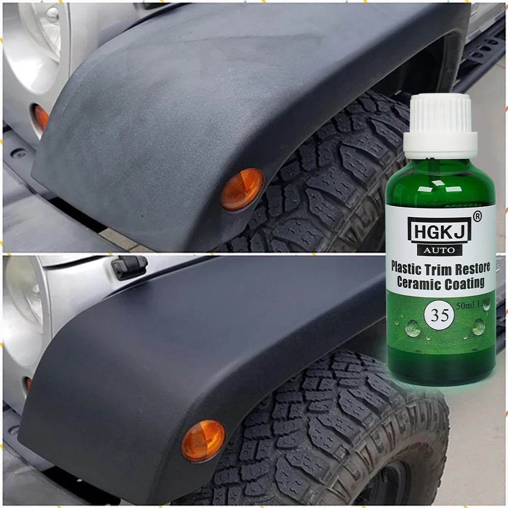 Hgkj 35 Plastic Onderdelen Opknappen Restauratie Trim Keramische Coating Agent Revitalizer Vernieuwer Verfrissende Restorer Crème Wasstraat