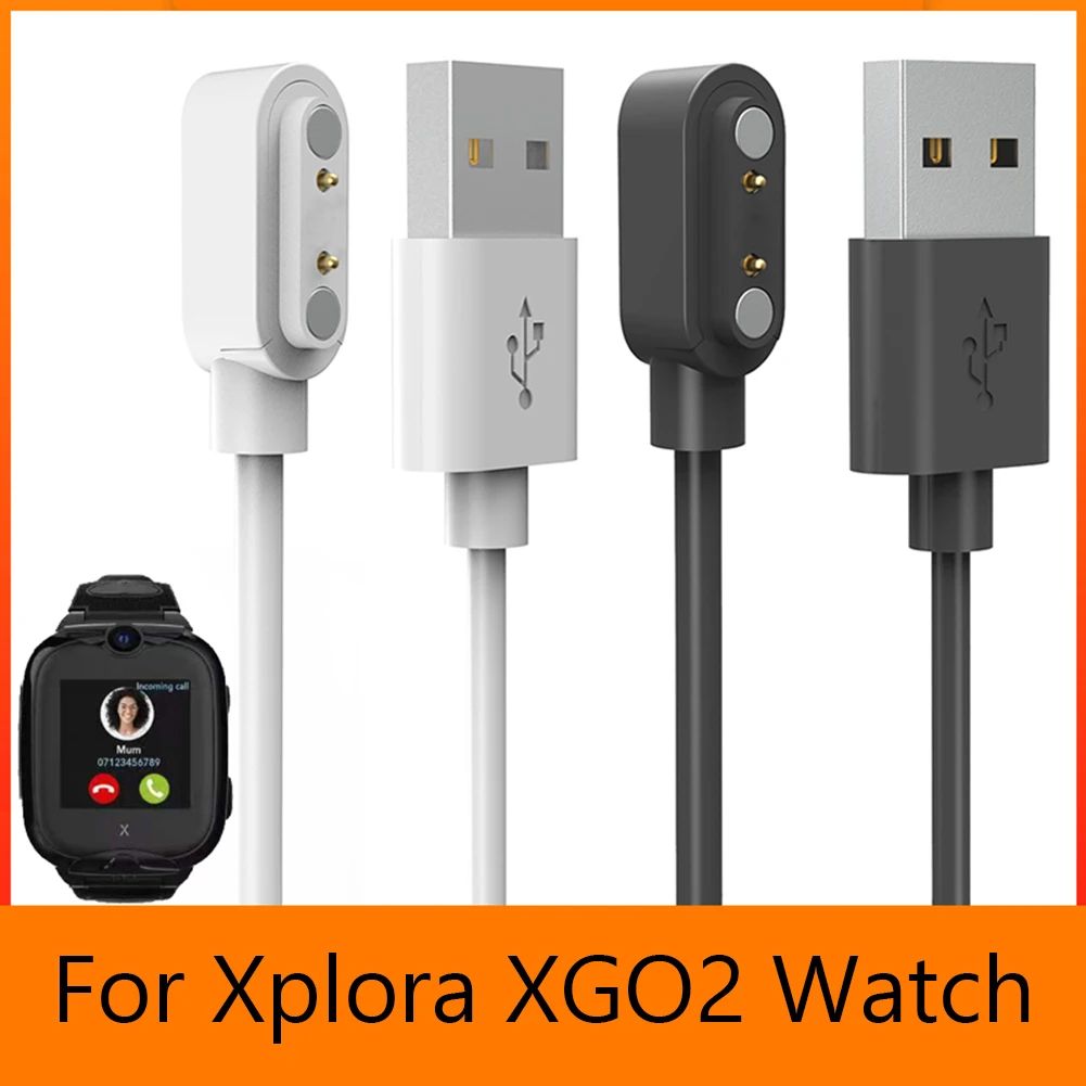 

USB-магнитный зарядный кабель, сменный шнур для зарядного устройства, адаптер для зарядного устройства 60 см, шнур для зарядки для детских умных часов Xplora XGO2