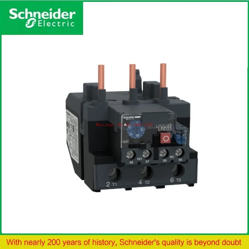 

Трехполюсное тепловое реле E-образной формы, установочный ток: 37–50 А, класс поездки: 10 А, защита двигателя LRD3357C, низкая мощность переменного тока