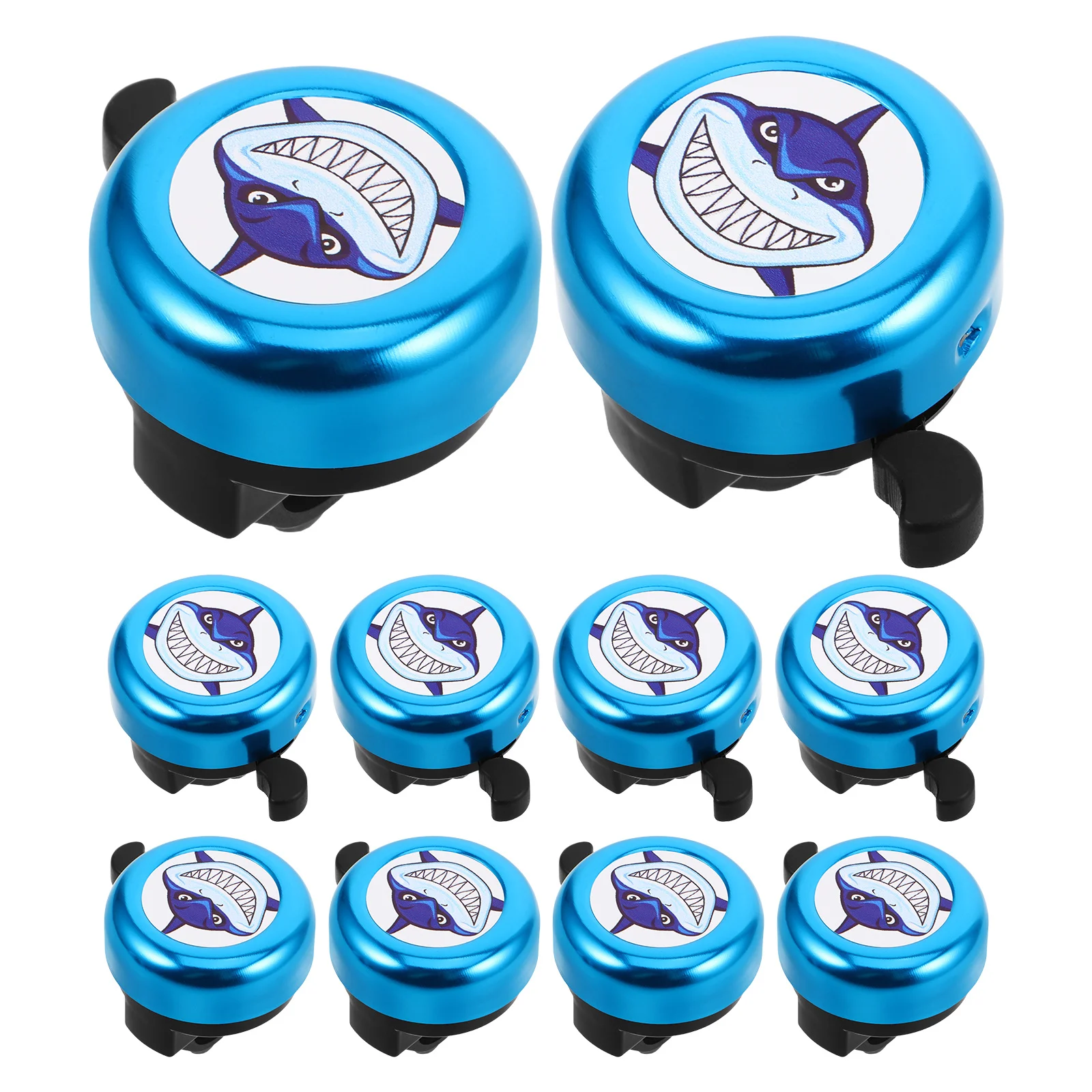 

10Pcs Cartoon Kids Bike Bell Loud Aluminum Alloy Bell for Toddler Tricycle Scooter Handlebar Accessories Bike Horn for Kids