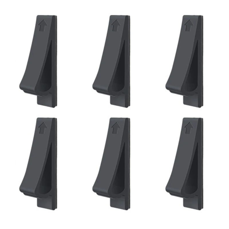 M68B Vehicle Drink Slot Insert Set, 6 Shock Absorption Black Adhesive Sloped Pads That Add Contact for Cups and Bottles