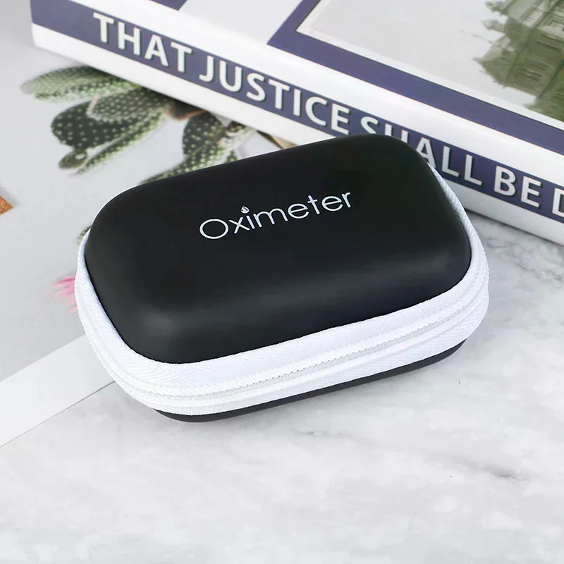 Пульсоксиметр Сумка для монитора Палец Пульсоксиметр Цифровой кислородный измеритель Сумка на молнии