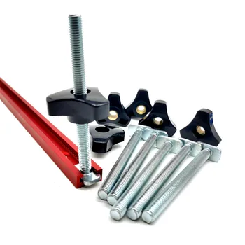 10 パック T ボルトとナットセット M8 木工ツールジグネジスロットファスナーとスルーホールナットマイタートラックボルトジグネジ付き