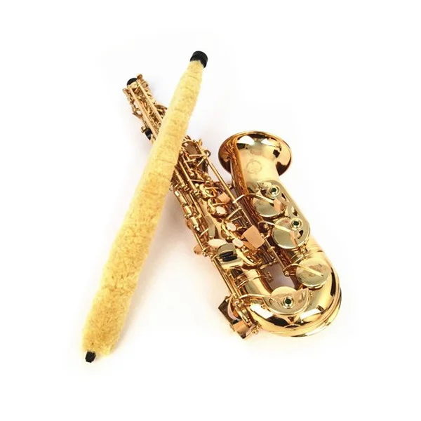 

Alto Sax Brush Yellow Fiber Durable Lightweight Portable Suitable for Saxophone Cleaning Brush Keeps Saxophone Clean Dry Without