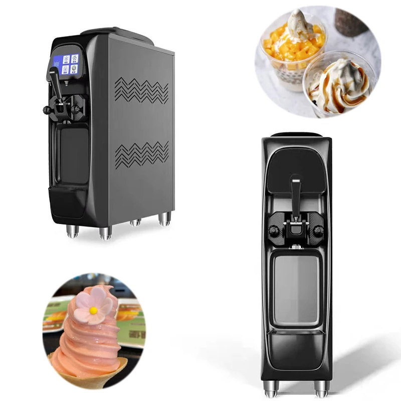 Commercial Soft Ice Cream Maker 220V Small Mini Home Machine for Coffee Shops and Manufacturing Plants