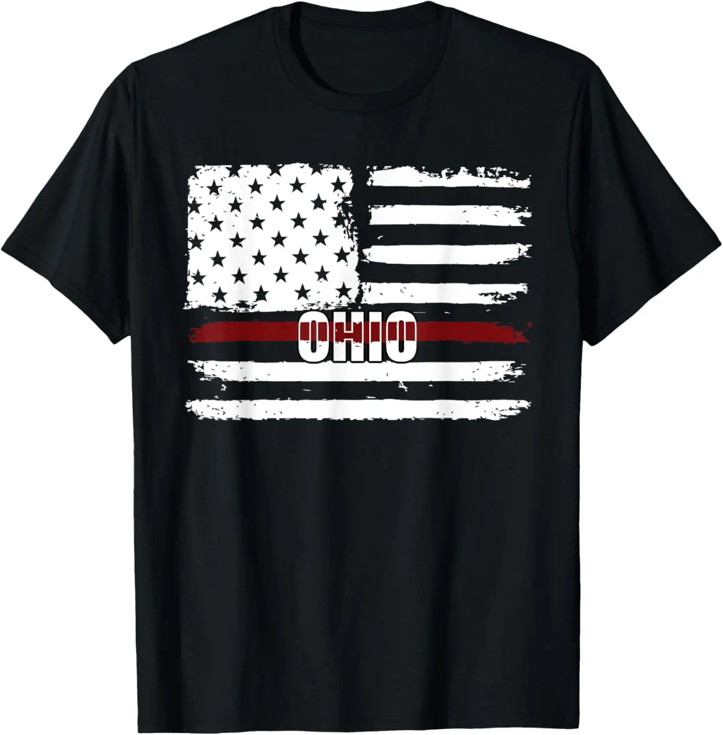 OH Ohio T-Shirt Gift for Texas Firemen and Firefighters