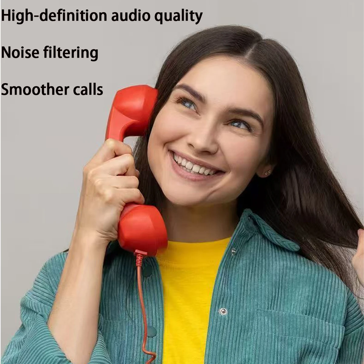 3.5mm Retro Phone Telephone Receivers Cellphone Handset For iPhone/iPad/Samsung PC Portable Classic Headphone