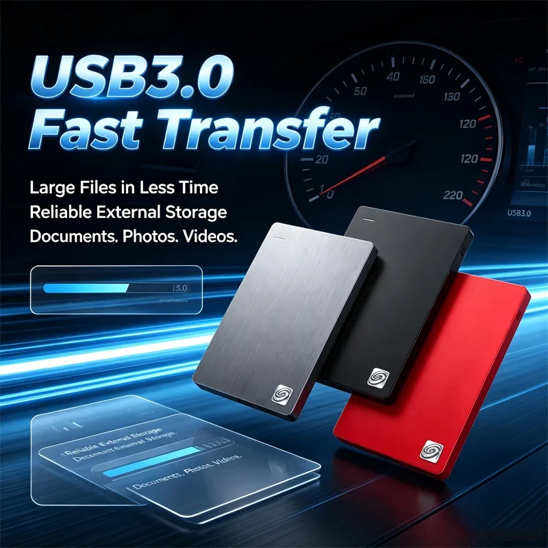 New Portable External Hard Drive 2.5 Inch USB3.0 High Speed 500GB 1TB Extended Storage Disk For Laptop Desktop PC