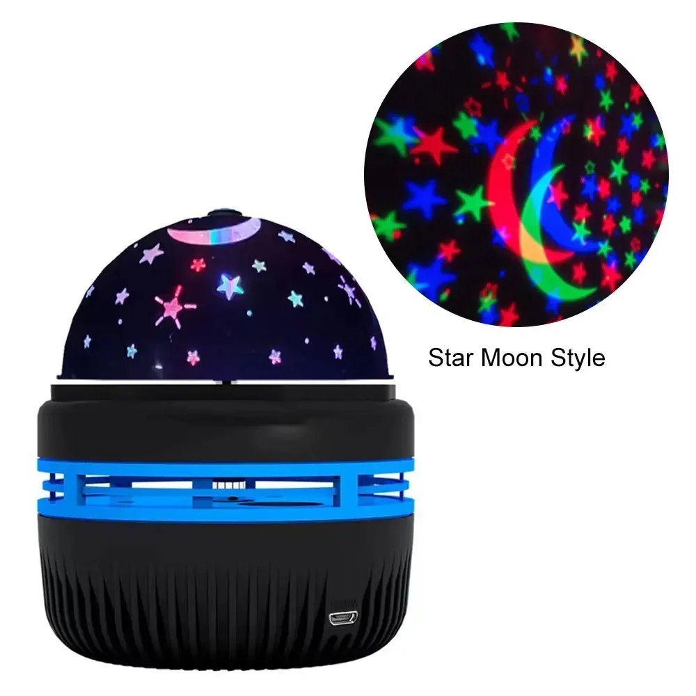 Colorful Rotating Magic Ball Starry Sky LED Night Light Projector Lamp Decoration Bedroom Room Decorative for Children Gifts