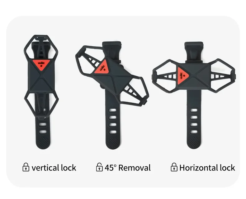 ULAC 360 ° Drehbarer Handyhalter für Fahrrad und Motorrad, sichere Halterung aus Silikon, Pull-Typ-Halterung für alle Handys. – Detail 10