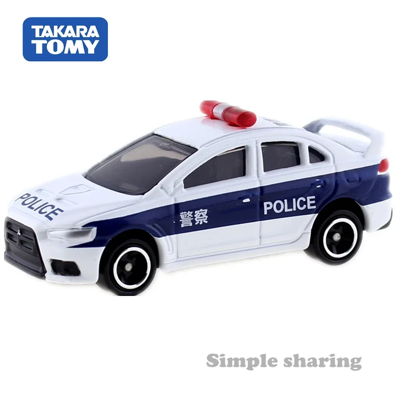 Tomica CN-04 Mitsubishi Lancer Evolutie Patrouille Auto Takara Tomie 1/64 Legering Speelgoed Motorvoertuig Diecast Metalen Model Voor Kinderen