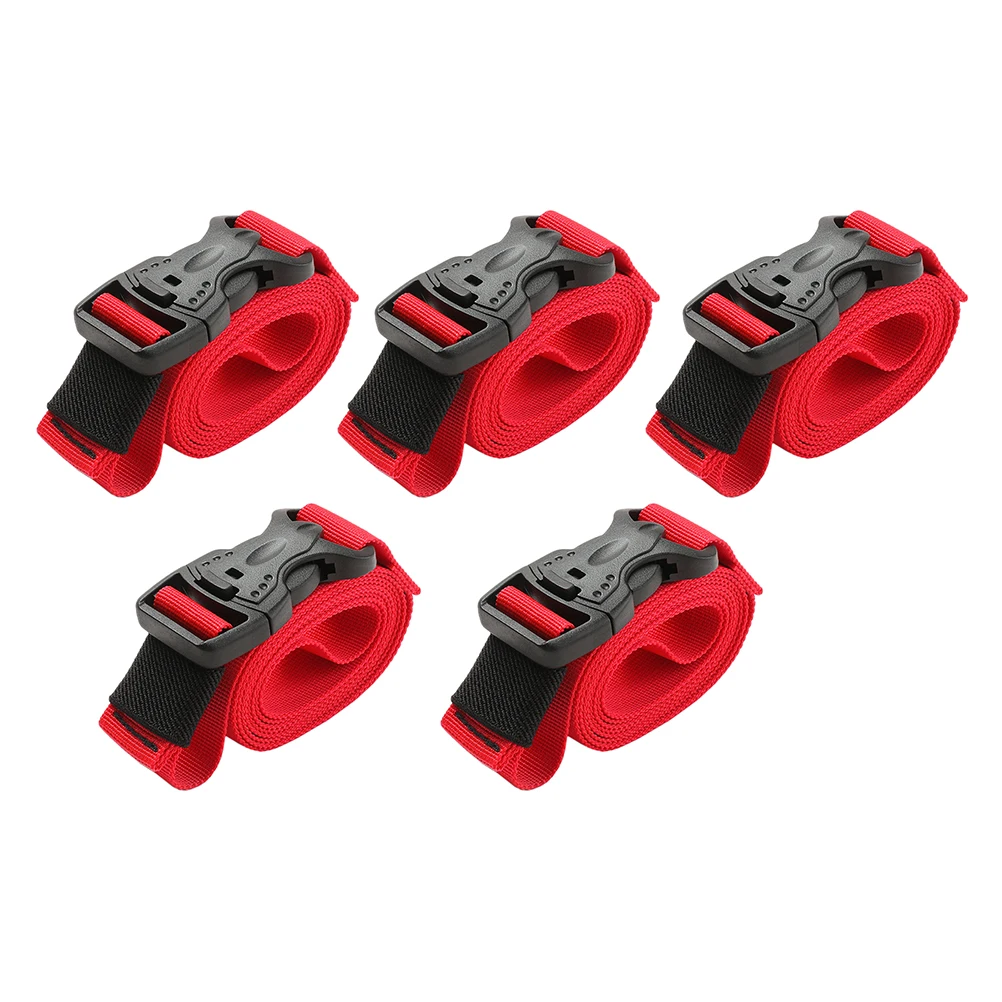 

5pcs Nylon Buckle Straps for Suitcase Luggage Bag Cargo Tie Strap Backpack Tie Down Cargo Fastening Heavy Duty Ropes