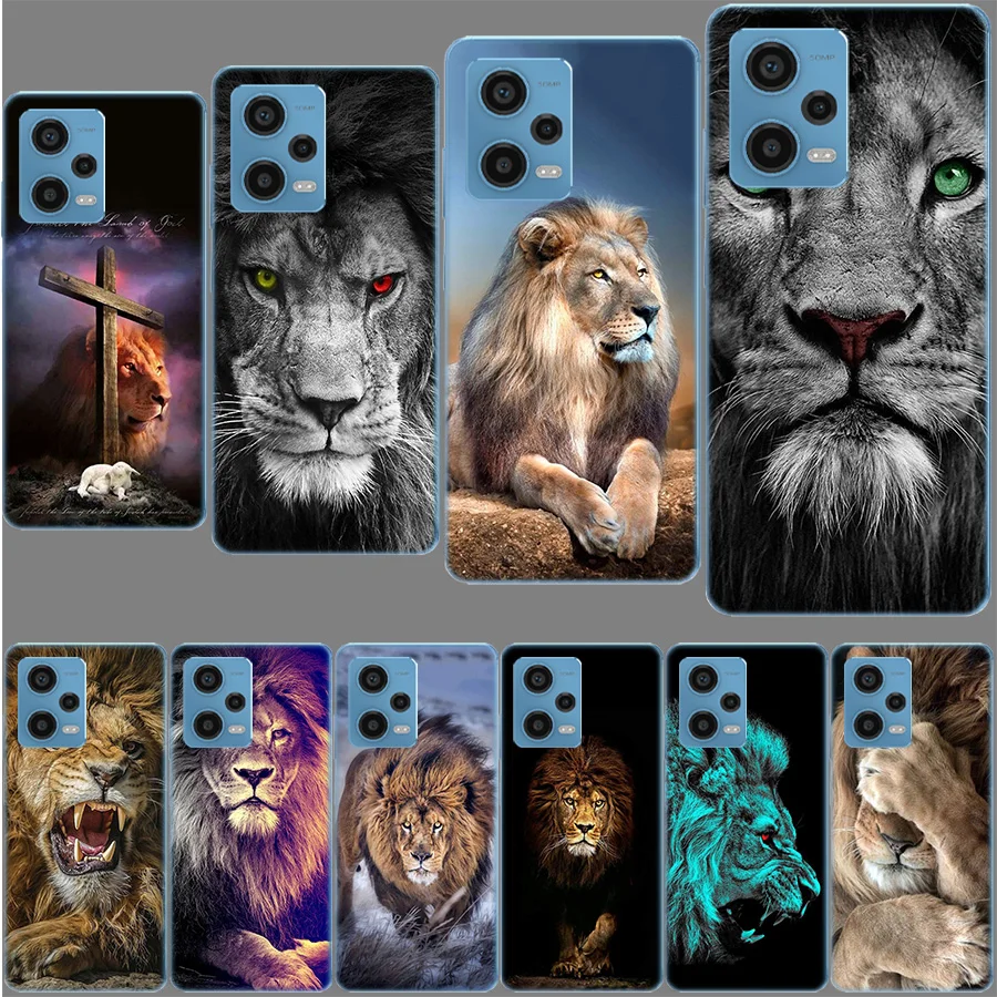 Funda de teléfono Lion Alpha Male Cub para Xiaomi Poco X7 X5 X6 F6 Pro F7 Ultra M5S X3 M6 M5 X4 F4 GT Mi F5 F3 M3 TPU cubierta suave Capa Cu