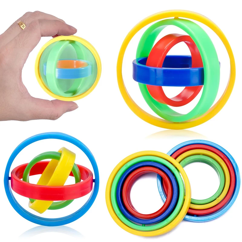 

Infinite Flip 3D Gyro Multilayer Spinning Top Sensory Fingertip Gyroscope Anxiety ADHD Stress Relief Toys Adults and Kids