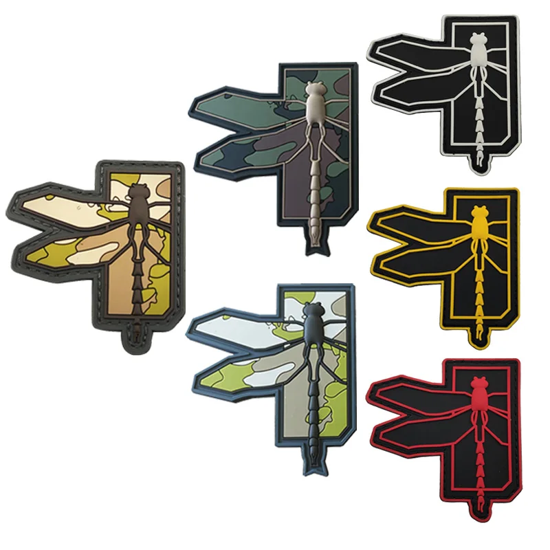 ใหม่กระเป๋าอุปกรณ์เสริม MC Camo Dragonfly Magic Badge PVC Drop กาว Armband Morale กระเป๋าเป้สะพายหลังสติกเกอร์ Badge Hook Patch