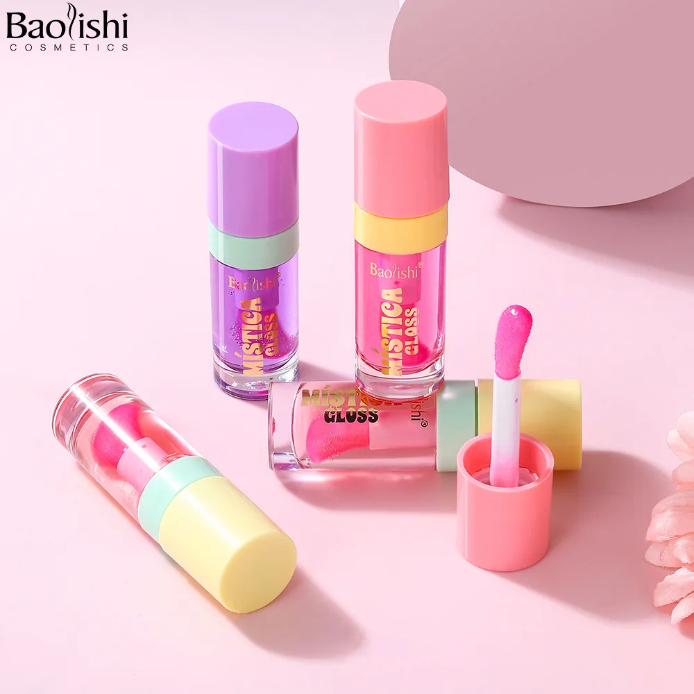 Stimmungsverändernder Lipgloss, 3 Farbtöne, Transferfest, feuchtigkeitsspendend, glänzende Tönung, pH-reaktive Technologie, freundlich