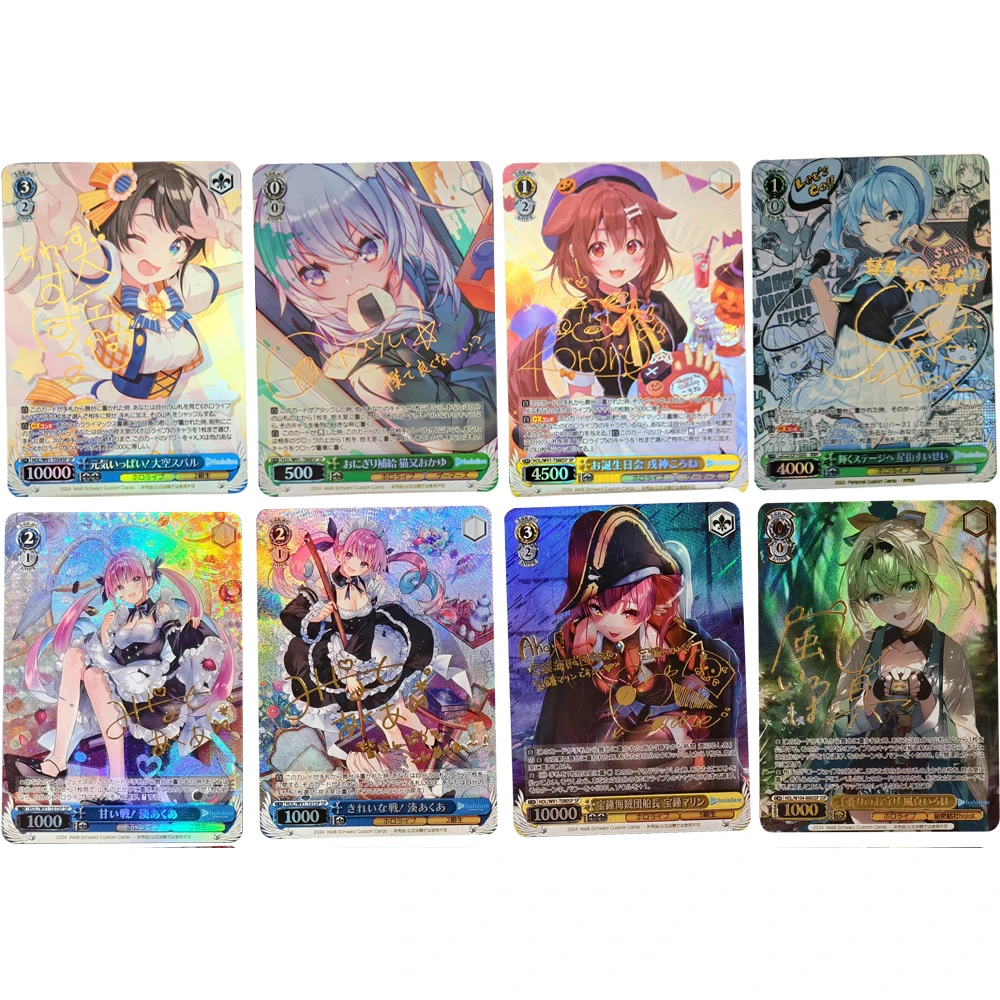 

Hololive Collection Card Anime Oozora Subaru Nekomata Okayu Inugami Korone Bronzing Signature Card Refractive Color Flash Gifts