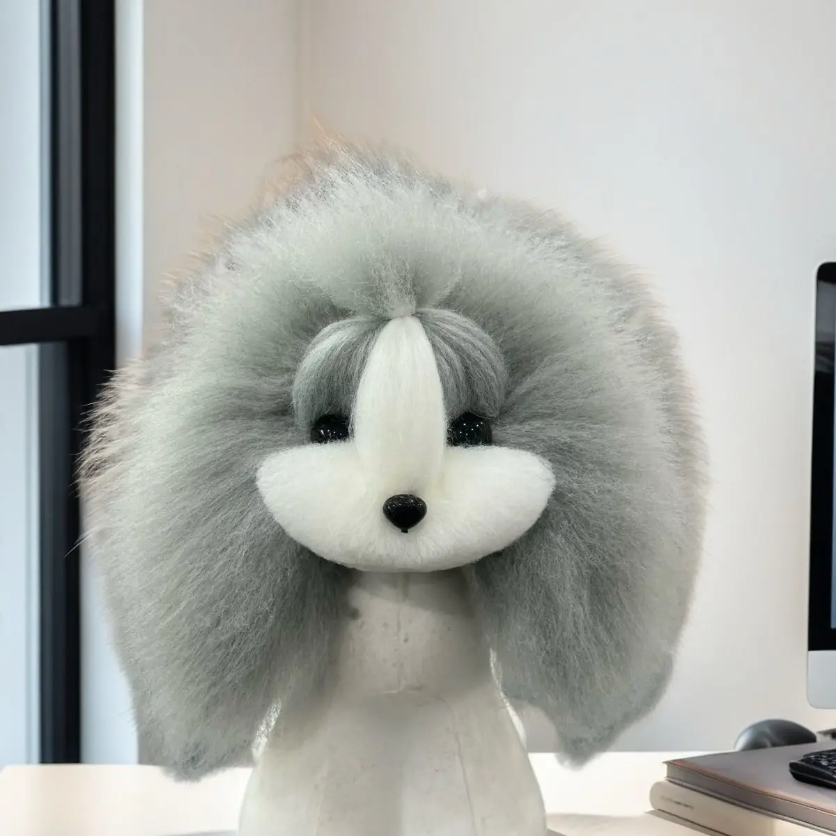 Multi Color Teddy Head Simulation Fake Fur Pet Grooming Practice Artificial Fur for Beginners Learning Grooming Skills