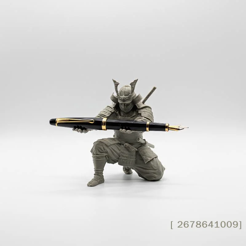 ⚑Creative Samurai Pen Holder Japanese Warrior Pencil Rack 3D Printed Stationery Organizer Stand Office Ornament Desk Decor Gift