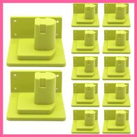 ABNM 12Pcs Tool Mount Holder For Ryobi 18V One+ P102 P103 P104 P105 P107 P108 P109 Tool Battery Dock Holder Power Tool Hanger Du
