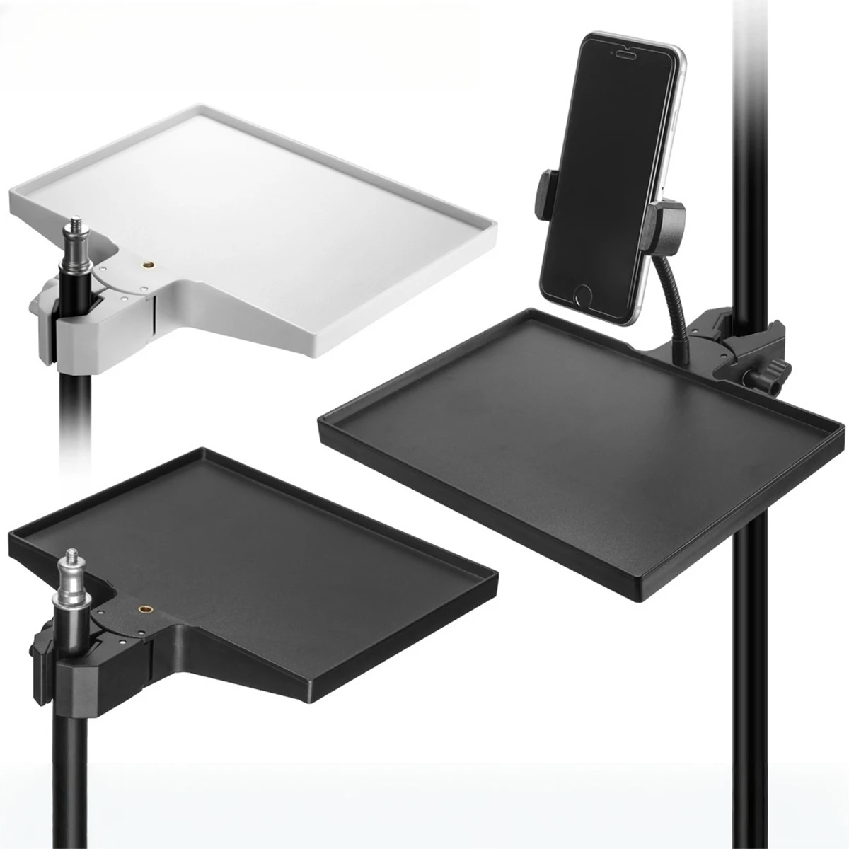 

Лоток для микрофона размером 22,5x16,5 см, 8,85x6,5 дюйма, совместимый с различными подставками для микрофона, совместимым с подставками